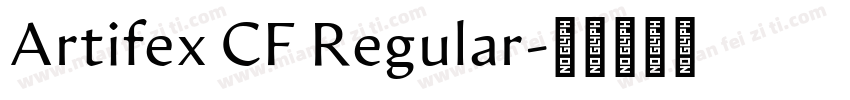Artifex CF Regular字体转换